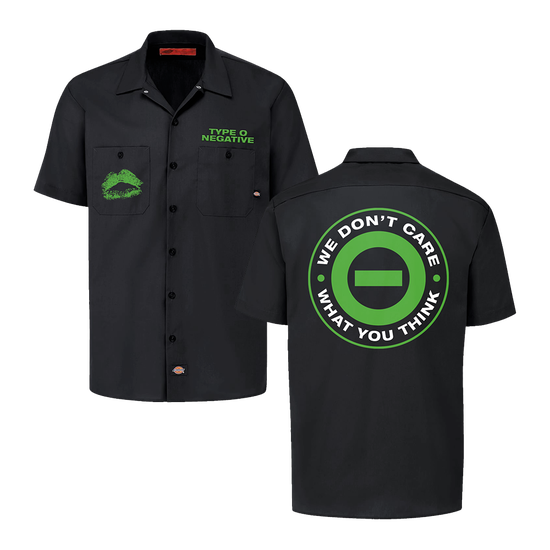 We Don't Care Work Shirt  Type O Negative Official Store