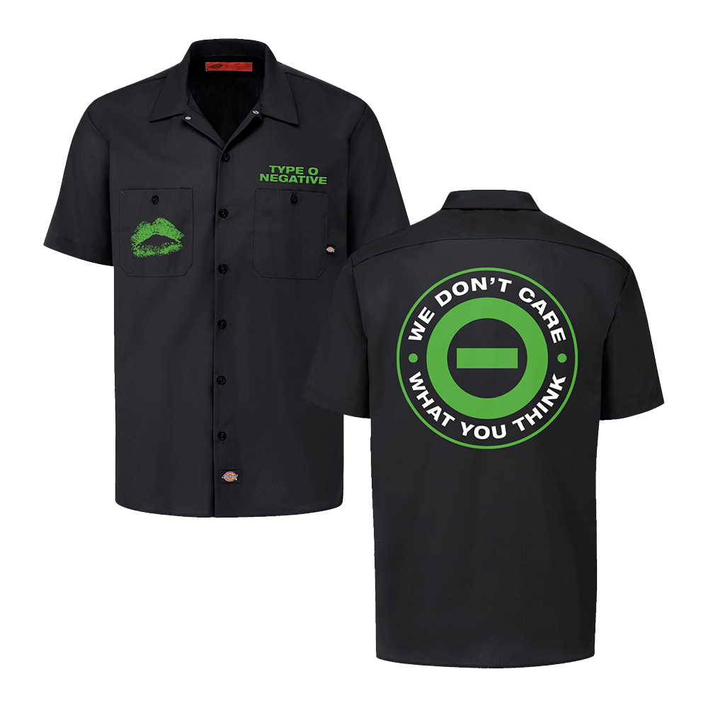 We Don't Care Work Shirt  Type O Negative Official Store